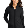 Port Authority Womens Connection Pill Resistant Fleece Full Zip Jacket - Deep Black