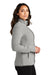 Port Authority L110 Womens Connection Fleece Full Zip Jacket Gusty Grey Side
