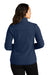 Port Authority L110 Womens Connection Fleece Full Zip Jacket River Navy Blue Back