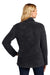 Port Authority Womens Cozy 1/4 Zip Fleece Jacket Charcoal Grey Side