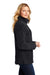 Port Authority Womens Cozy 1/4 Zip Fleece Jacket Charcoal Grey Side