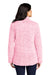 Port Authority Womens Cozy 1/4 Zip Fleece Jacket Heather Pop Raspberry Pink Side
