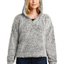 Port Authority Womens Cozy Sherpa Fleece Hooded Sweatshirt Hoodie - Heather Grey