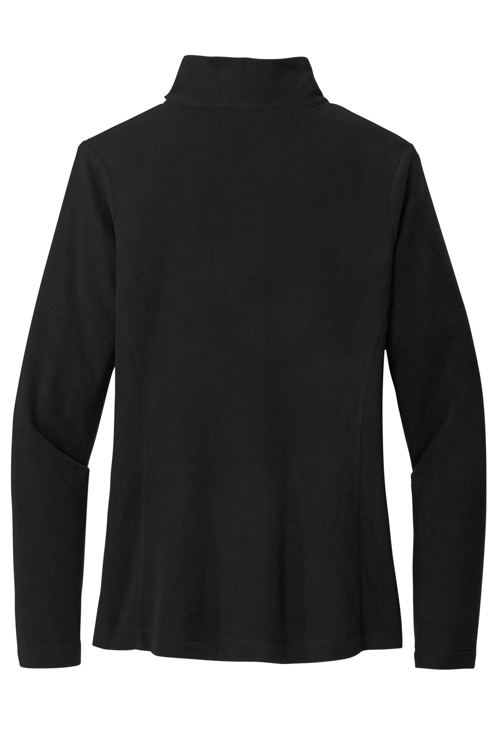 Port Authority L151 Womens Accord Microfleece Full Zip Jacket Black Flat Back