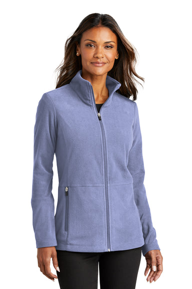 Port Authority L151 Womens Accord Microfleece Full Zip Jacket Ceil Blue Front