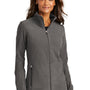 Port Authority Womens Accord Pill Resistant Microfleece Full Zip Jacket - Pewter Grey
