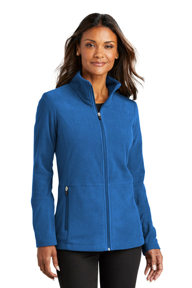 Port Authority L151 Womens Accord Microfleece Full Zip Jacket Royal Blue Front