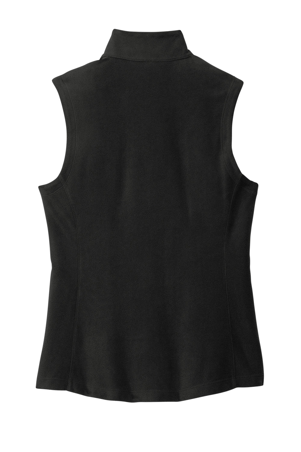 Port Authority L152 Womens Accord Microfleece Full Zip Vest Black Flat Back