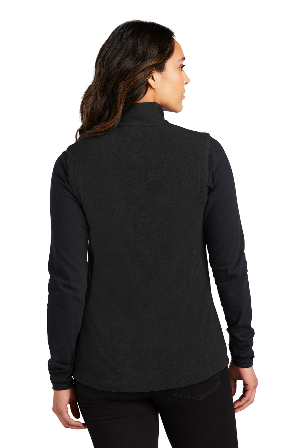 Port Authority L152 Womens Accord Microfleece Full Zip Vest Black Back