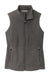 Port Authority L152 Womens Accord Microfleece Full Zip Vest Pewter Grey Flat Front