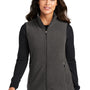 Port Authority Womens Accord Pill Resistant Microfleece Full Zip Vest - Pewter Grey