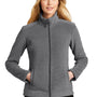 Port Authority Womens Ultra Warm Brushed Fleece Full Zip Jacket - Gusty Grey/Sterling Grey