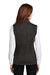 Port Authority Womens Sweater Fleece Full Zip Vest Heather Black Side