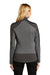 Port Authority Womens Grid Fleece Full Zip Jacket Heather Smoke Grey/Smoke Grey Side