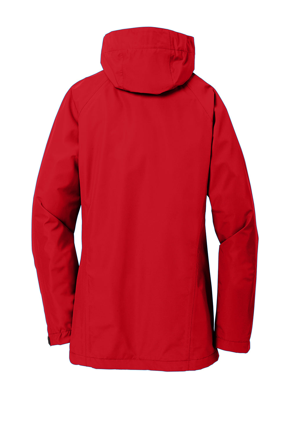 Port Authority L333 Womens Torrent Waterproof Full Zip Hooded Jacket Deep Red Flat Back