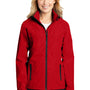 Port Authority Womens Torrent Waterproof Full Zip Hooded Jacket - Deep Red