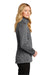Port Authority Womens Stream Full Zip Jacket Heather Graphite Grey Side