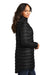 Port Authority L365 Womens Horizon Full Zip Long Puffy Jacket Deep Black Side