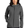Port Authority Womens Essential Waterproof Full Zip Hooded Rain Jacket - Graphite Grey