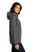 Port Authority Womens Essential Full Zip Hooded Rain Jacket Graphite Grey Side