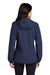 Port Authority Womens Essential Full Zip Hooded Rain Jacket True Navy Blue Side
