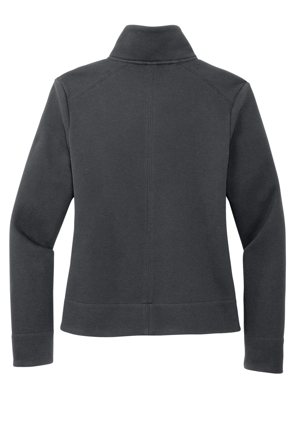 Port Authority L422 Womens Network Fleece Full Zip Jacket Charcoal Grey Flat Back