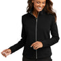 Port Authority Womens Network Fleece Full Zip Jacket - Deep Black