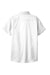 Port Authority L508 Womens Easy Care Wrinkle Resistant Short Sleeve Button Down Shirt White Flat Back