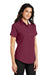 Port Authority L508 Womens Easy Care Wrinkle Resistant Short Sleeve Button Down Shirt Burgundy 3Q