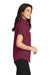 Port Authority L508 Womens Easy Care Wrinkle Resistant Short Sleeve Button Down Shirt Burgundy Side