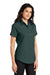 Port Authority L508 Womens Easy Care Wrinkle Resistant Short Sleeve Button Down Shirt Dark Green 3Q