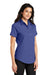 Port Authority L508 Womens Easy Care Wrinkle Resistant Short Sleeve Button Down Shirt Mediterranean Blue 3Q