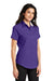 Port Authority L508 Womens Easy Care Wrinkle Resistant Short Sleeve Button Down Shirt Purple 3Q