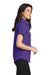 Port Authority L508 Womens Easy Care Wrinkle Resistant Short Sleeve Button Down Shirt Purple Side