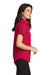 Port Authority L508 Womens Easy Care Wrinkle Resistant Short Sleeve Button Down Shirt Red Side