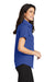 Port Authority L508 Womens Easy Care Wrinkle Resistant Short Sleeve Button Down Shirt Royal Blue Side