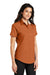 Port Authority L508 Womens Easy Care Wrinkle Resistant Short Sleeve Button Down Shirt Texas Orange 3Q