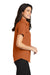 Port Authority L508 Womens Easy Care Wrinkle Resistant Short Sleeve Button Down Shirt Texas Orange Side