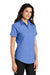 Port Authority L508 Womens Easy Care Wrinkle Resistant Short Sleeve Button Down Shirt Ultramarine Blue 3Q