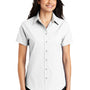 Port Authority Womens Easy Care Wrinkle Resistant Short Sleeve Button Down Shirt - White