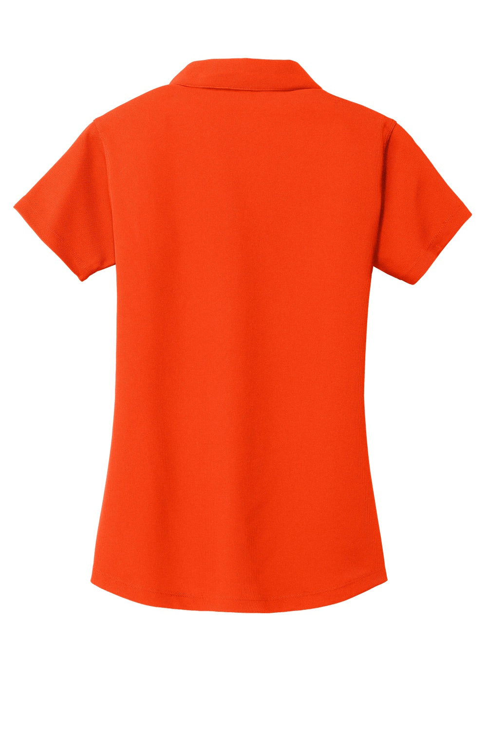 Port Authority L572 Womens Dry Zone Moisture Wicking Short Sleeve Polo Shirt Autumn Orange Flat Back