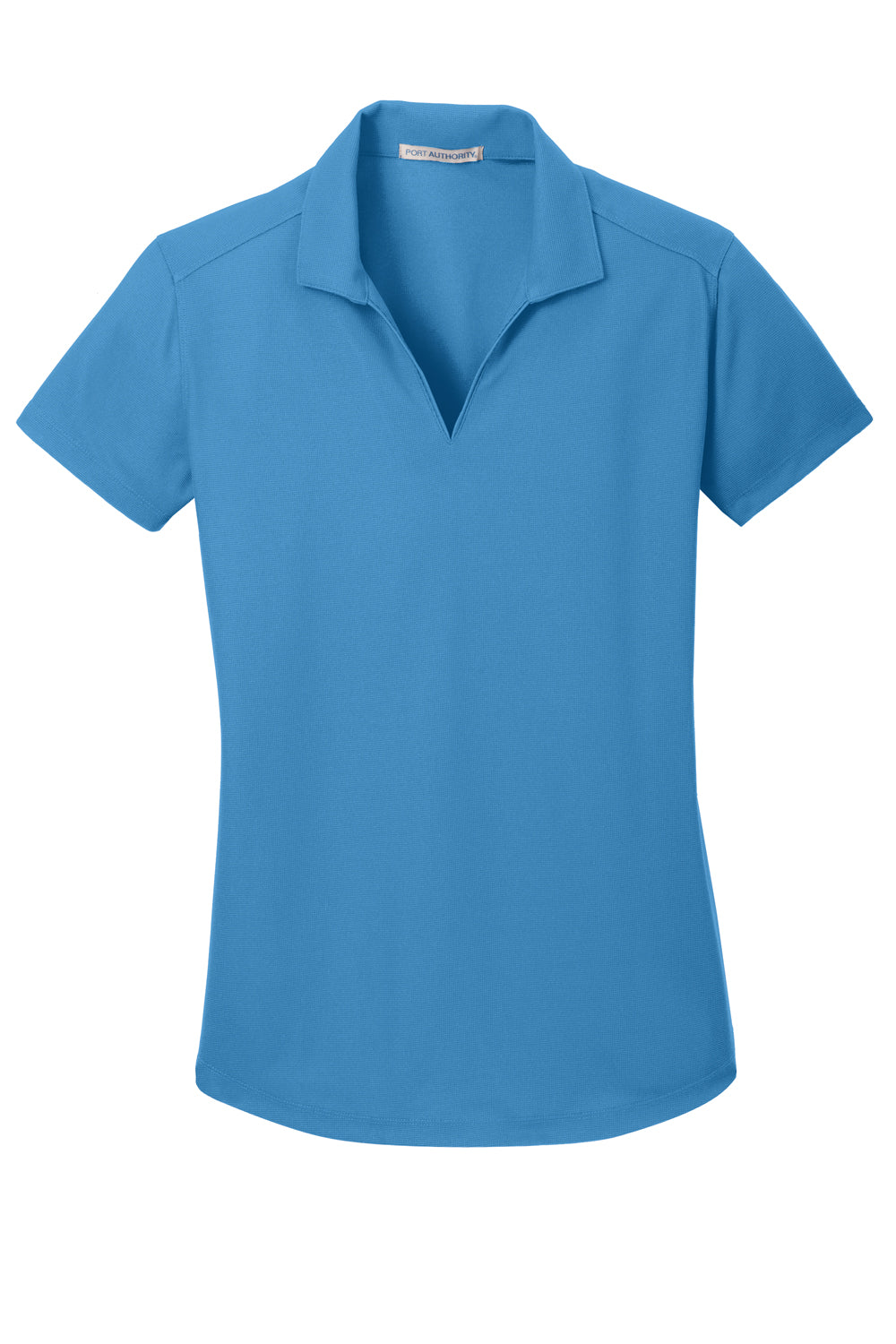 Port Authority L572 Womens Dry Zone Moisture Wicking Short Sleeve Polo Shirt Celadon Blue Flat Front