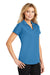 Port Authority L572 Womens Dry Zone Moisture Wicking Short Sleeve Polo Shirt Celadon Blue 3Q