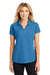 Port Authority L572 Womens Dry Zone Moisture Wicking Short Sleeve Polo Shirt Celadon Blue Front