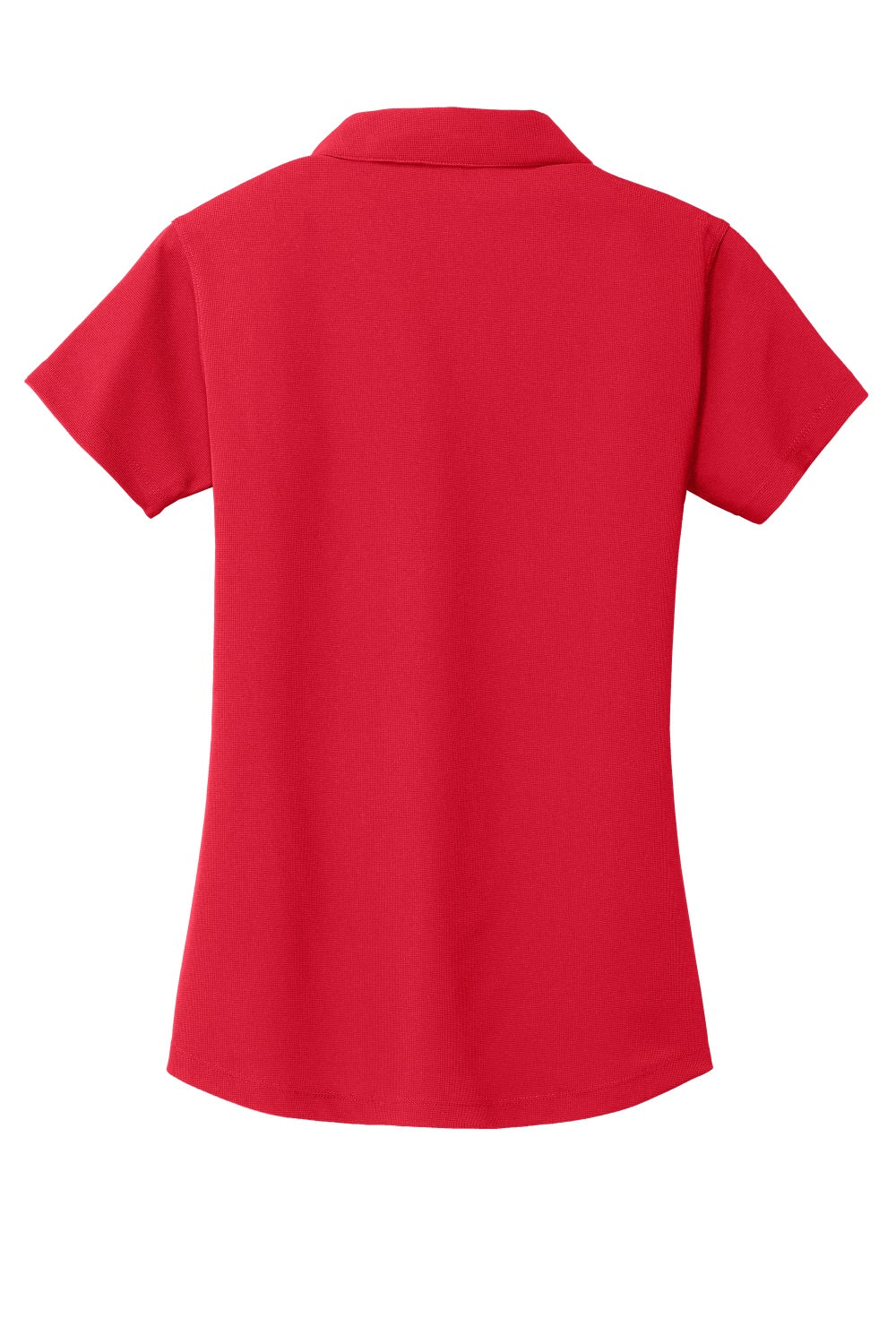 Port Authority L572 Womens Dry Zone Moisture Wicking Short Sleeve Polo Shirt Engine Red Flat Back