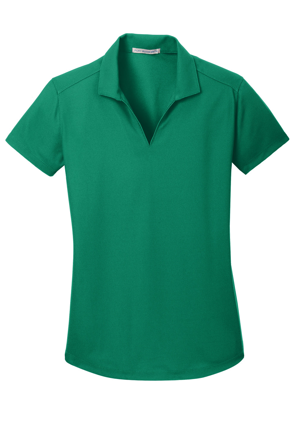 Port Authority L572 Womens Dry Zone Moisture Wicking Short Sleeve Polo Shirt Jewel Green Flat Front