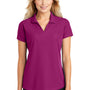 Port Authority Womens Dry Zone Moisture Wicking Short Sleeve Polo Shirt - Magenta Purple