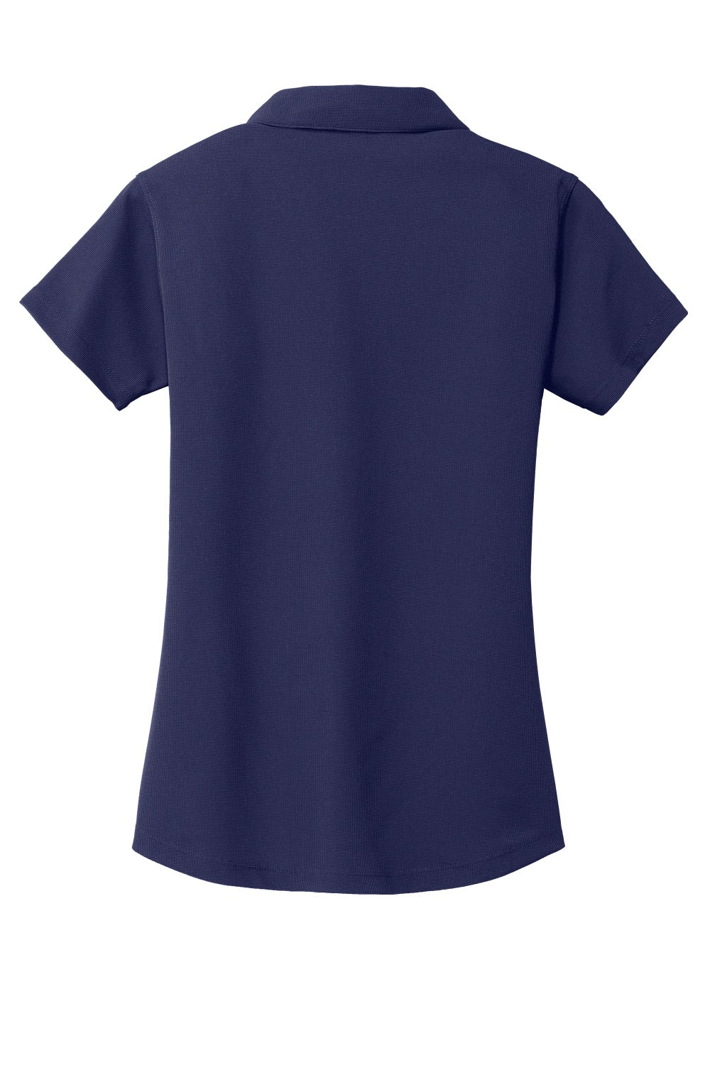 Port Authority L572 Womens Dry Zone Moisture Wicking Short Sleeve Polo Shirt True Navy Blue Flat Back