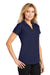 Port Authority L572 Womens Dry Zone Moisture Wicking Short Sleeve Polo Shirt True Navy Blue 3Q