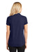 Port Authority L572 Womens Dry Zone Moisture Wicking Short Sleeve Polo Shirt True Navy Blue Back
